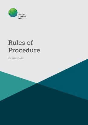 Download Rules of procedure Document cover for Rules of procedure